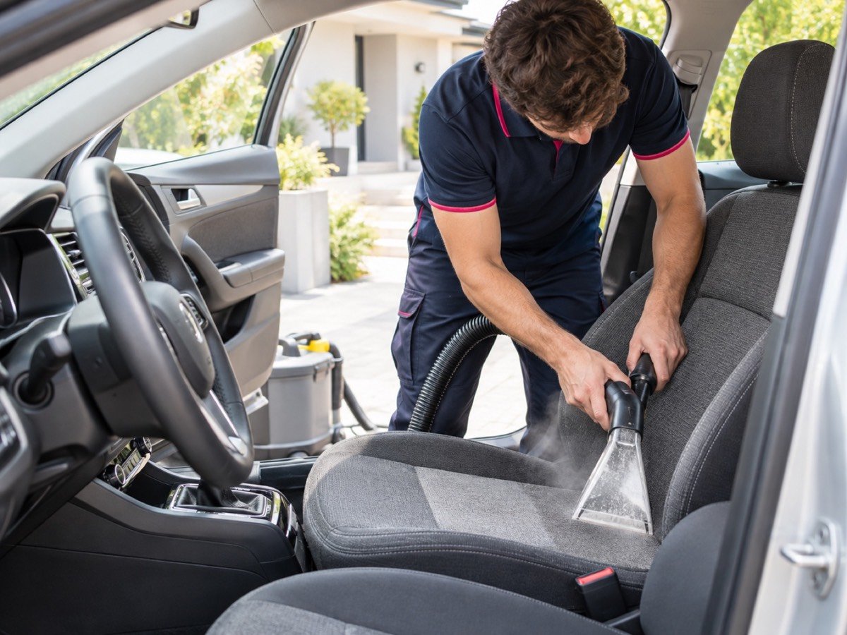 Nettoyage intérieur de voiture à domicile